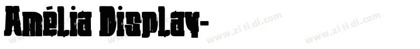 Amélia Display字体转换